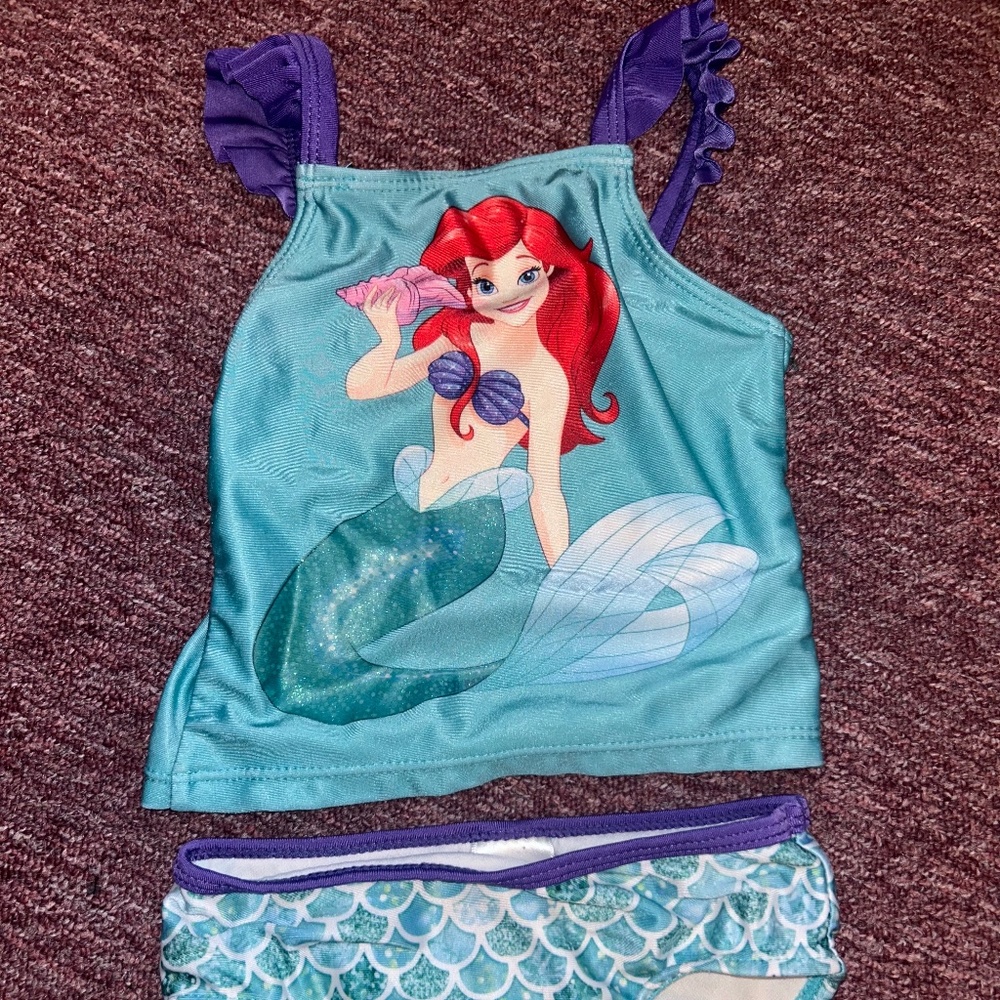 2T Disney Princess Bathing Suit Set